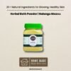 Nalangu Maavu Herbal Bath Powder from Lakshmi Store, showcased with headline 'Herbal Bath Powder: 20+ Natural Ingredients for Glowing, Healthy Skin.