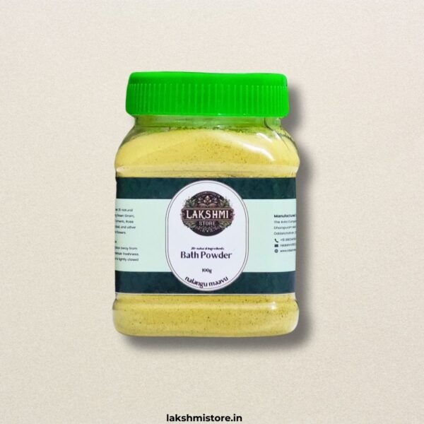 Full display of Nalangu Maavu spread, highlighting the fine texture of this traditional herbal bath powder.