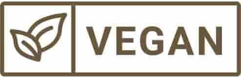 Vegan-friendly product icon with plant symbol